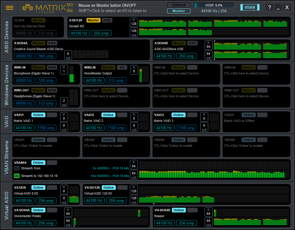 VB-Audio Matrix, Real Time Audio Router