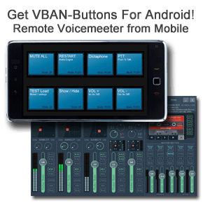 VBAN-Buttons for Mobile Devices